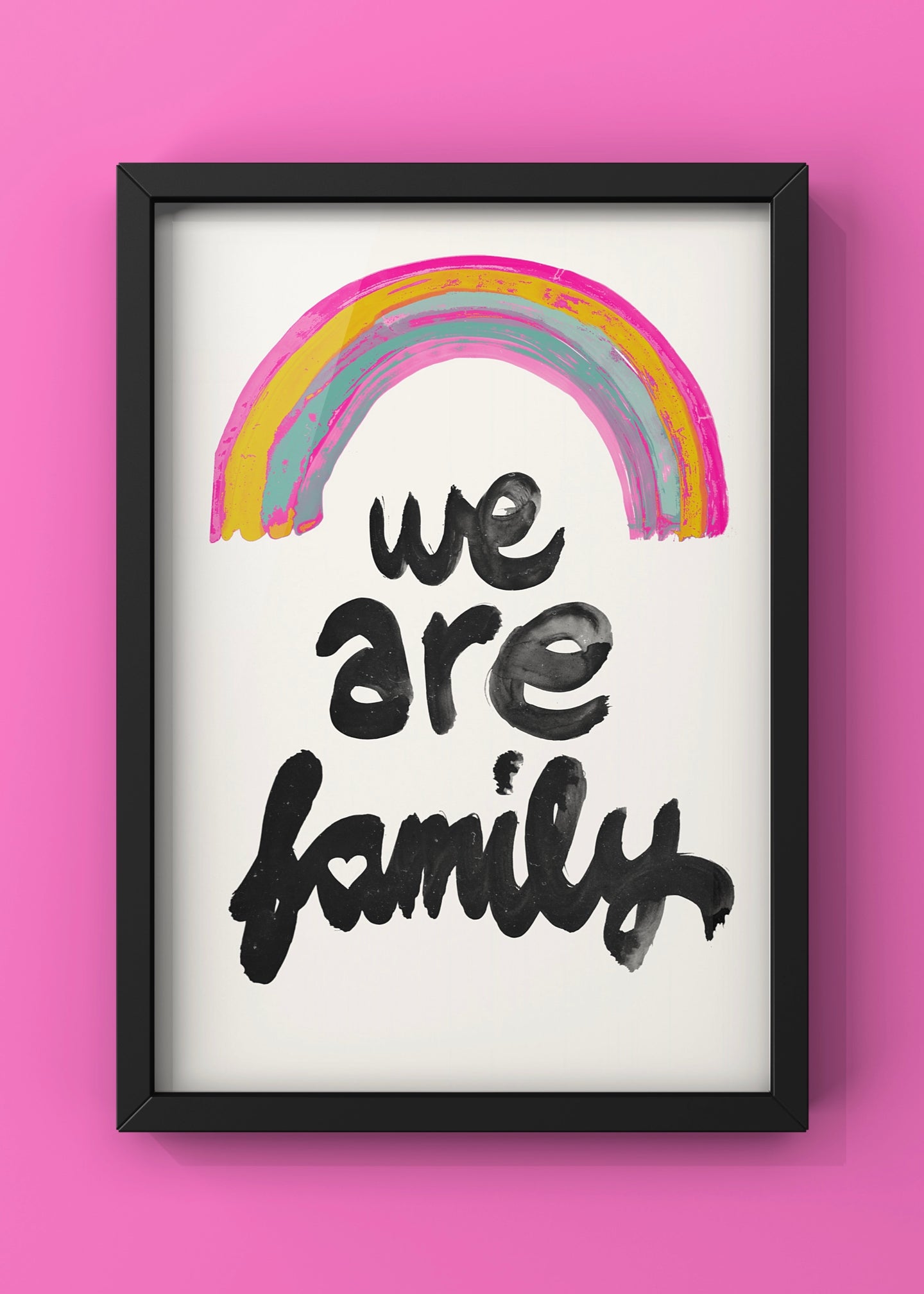 We Are Family Quote Print By Treechild