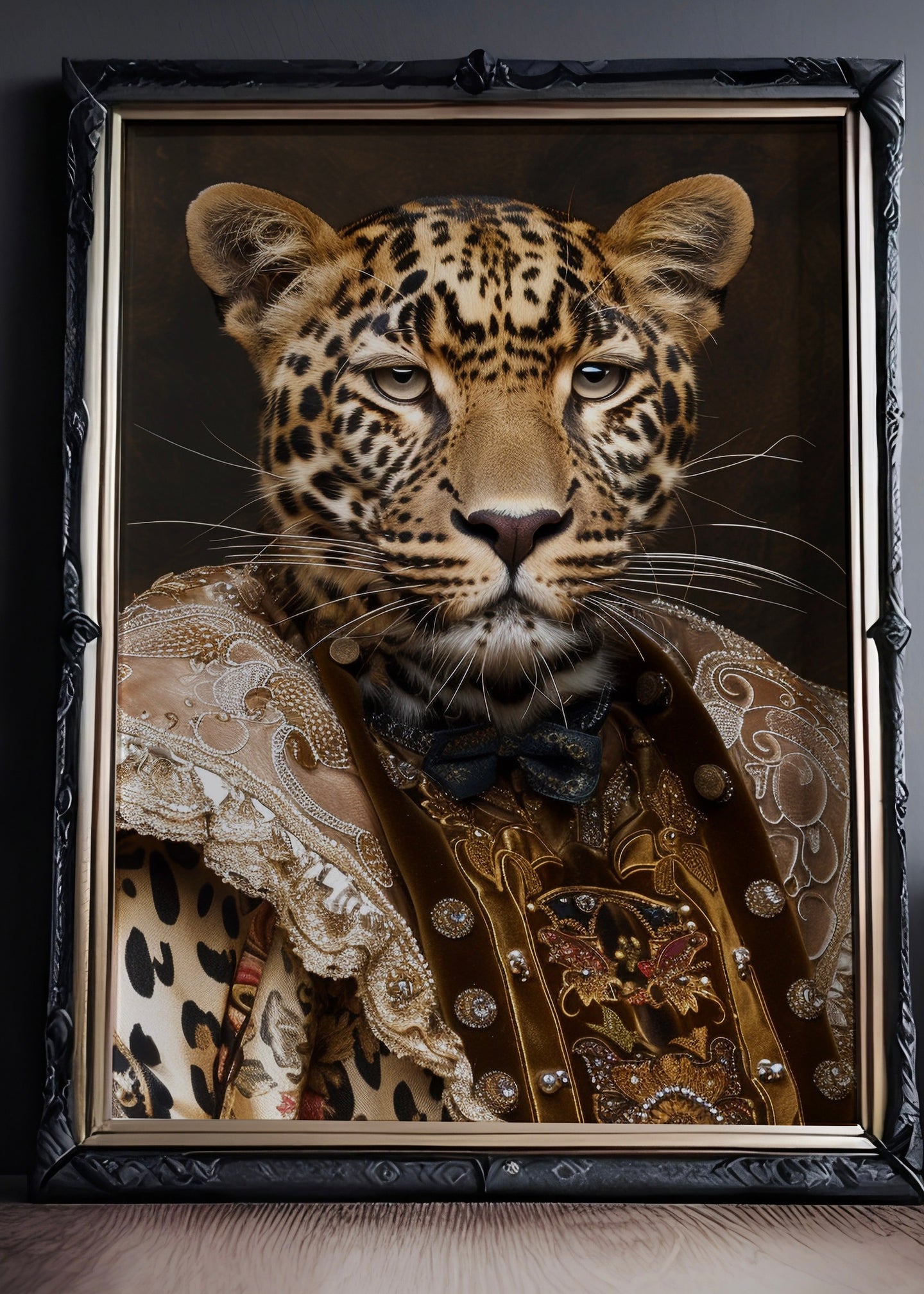 Royal Cheetah | Renaissance Cheetah Art | Altered Animal Portrait Wall Art