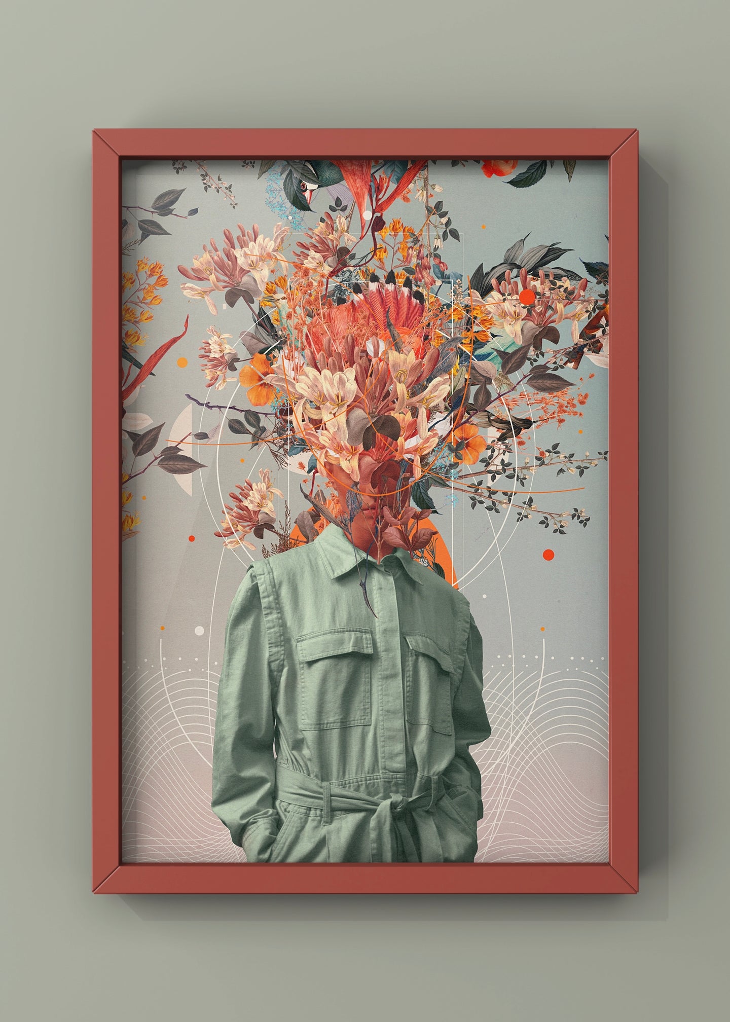 You Smell Like Home By Frank Moth | Floral Wall Art Portrait