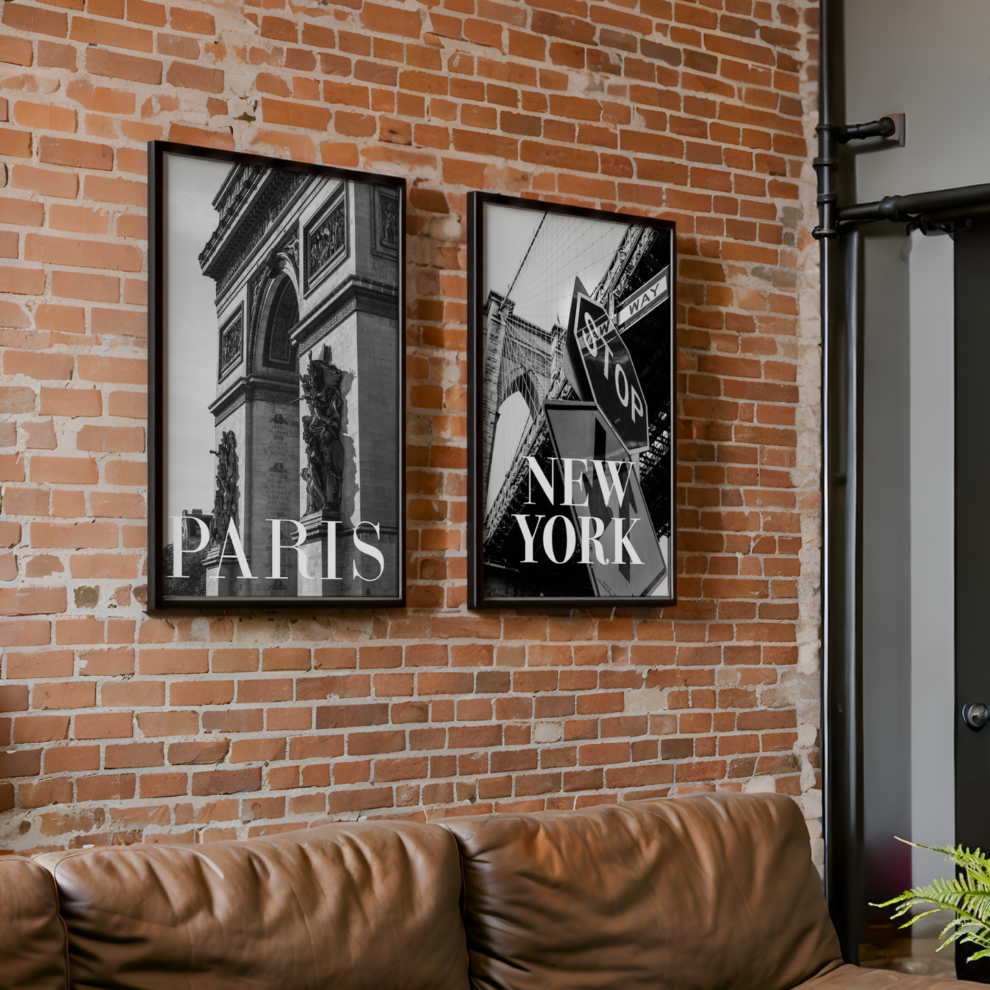 New York & Paris Gallery Wall Set of Two