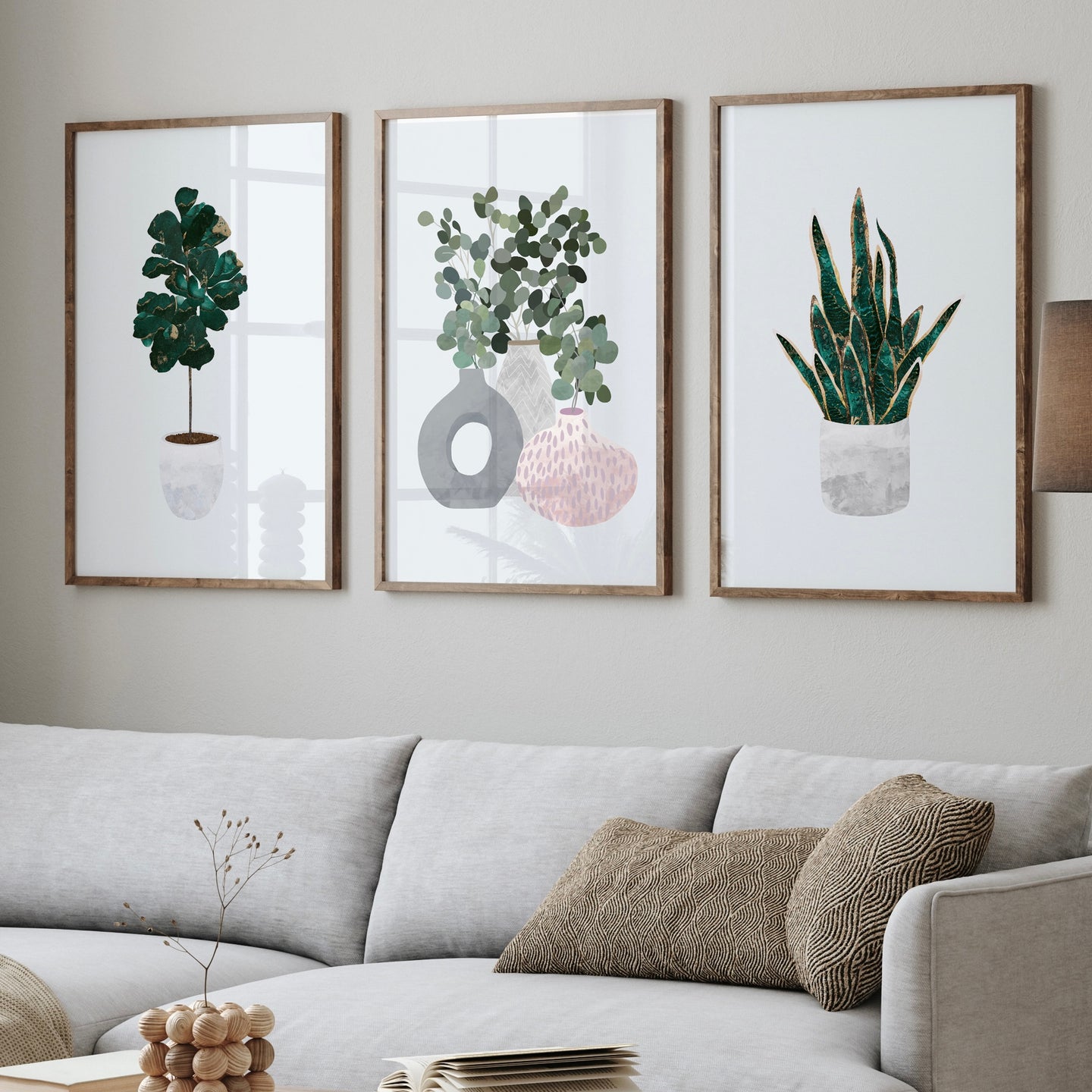 Botanical Plants from Sarah Manovski | Gallery Wall Set of 3 Prints