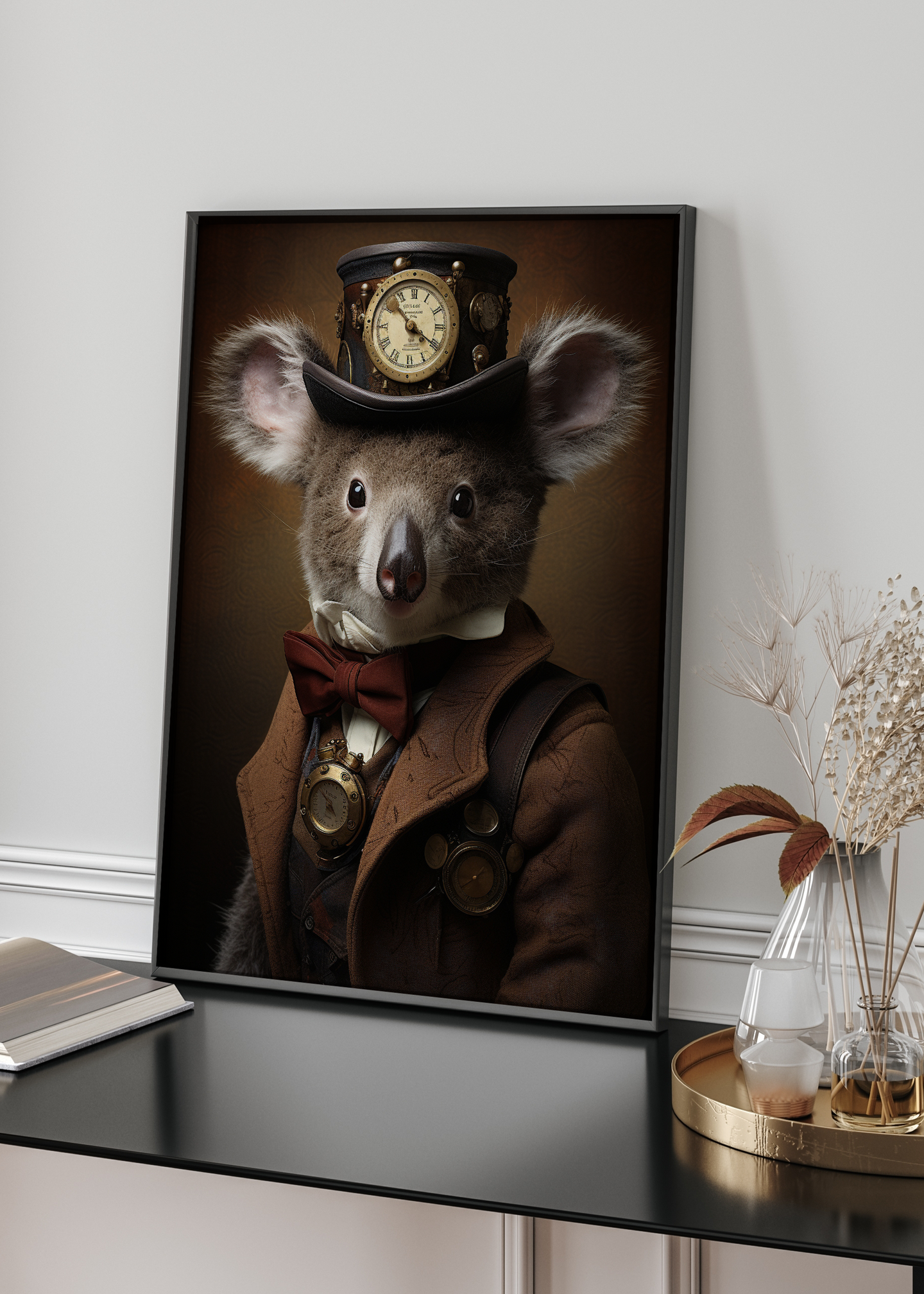 Steampunk Koala | Renaissance Altered Animal Portrait Wall Art