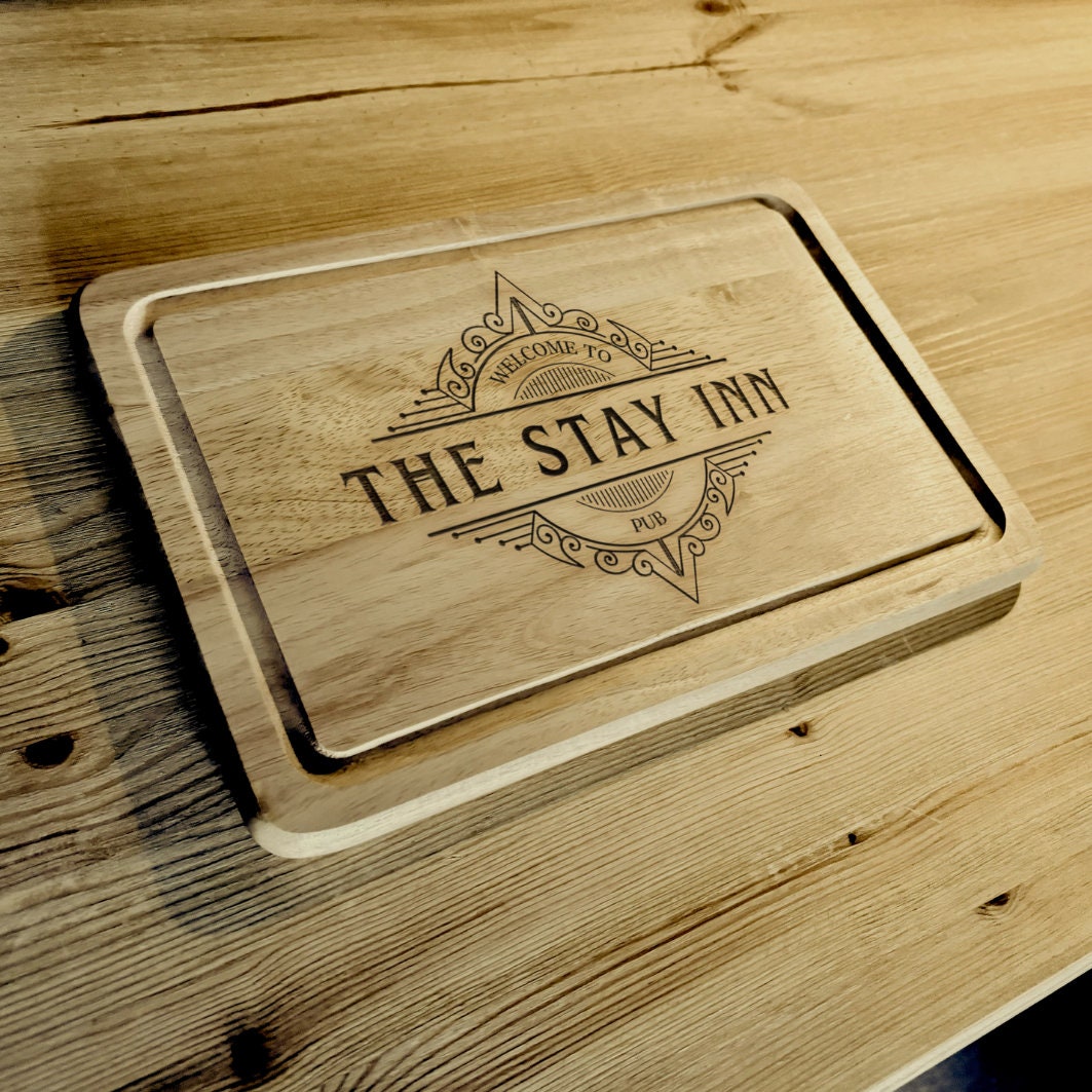Personalised Gift Home Bar Chopping Board | Cocktail Gift | Couple Gifts | Housewarming | Pub Name Wooden | Birthday Gift | Home Bar Gift
