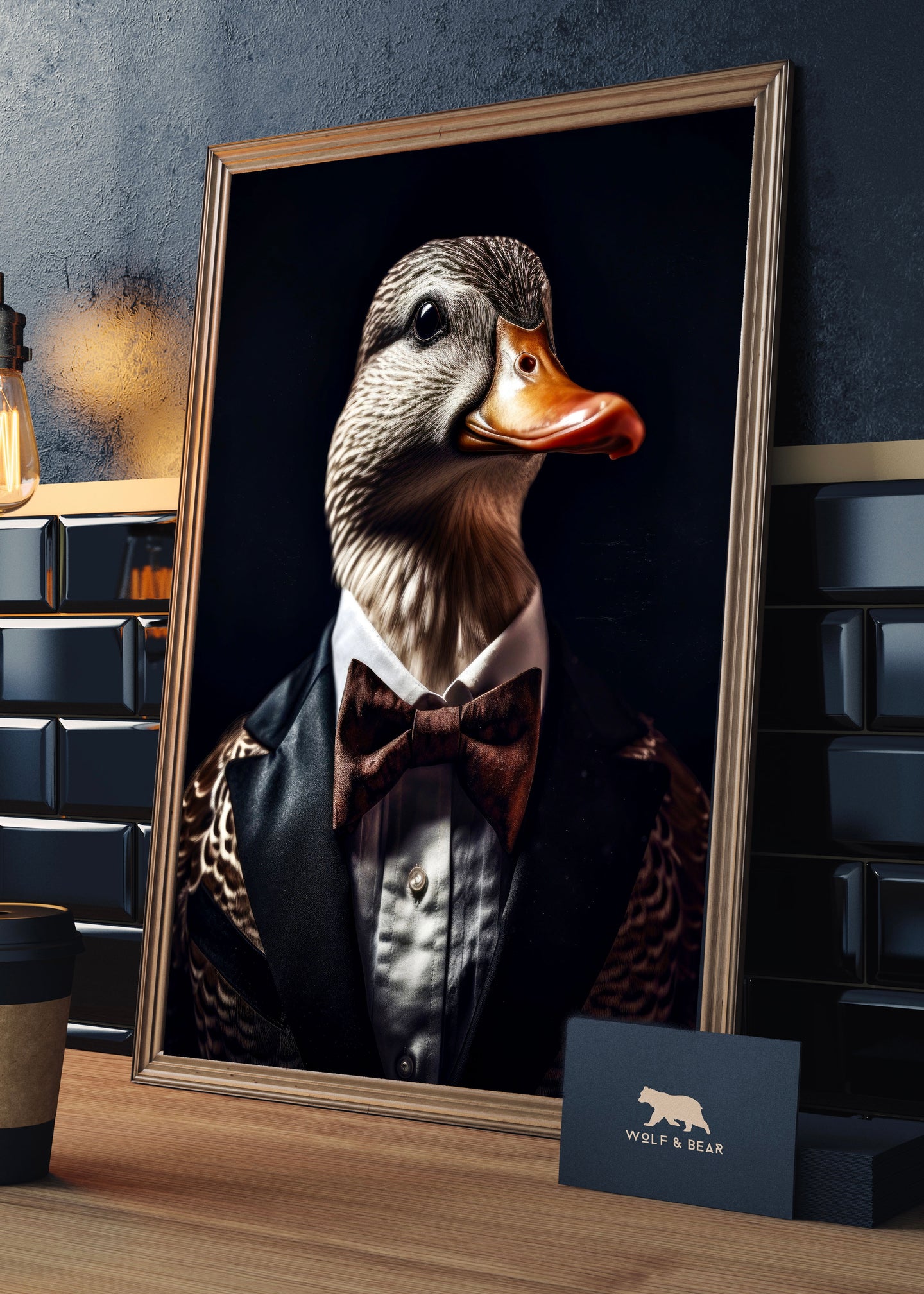 Dapper Duck Portrait | Altered Duck Portrait Wall Art