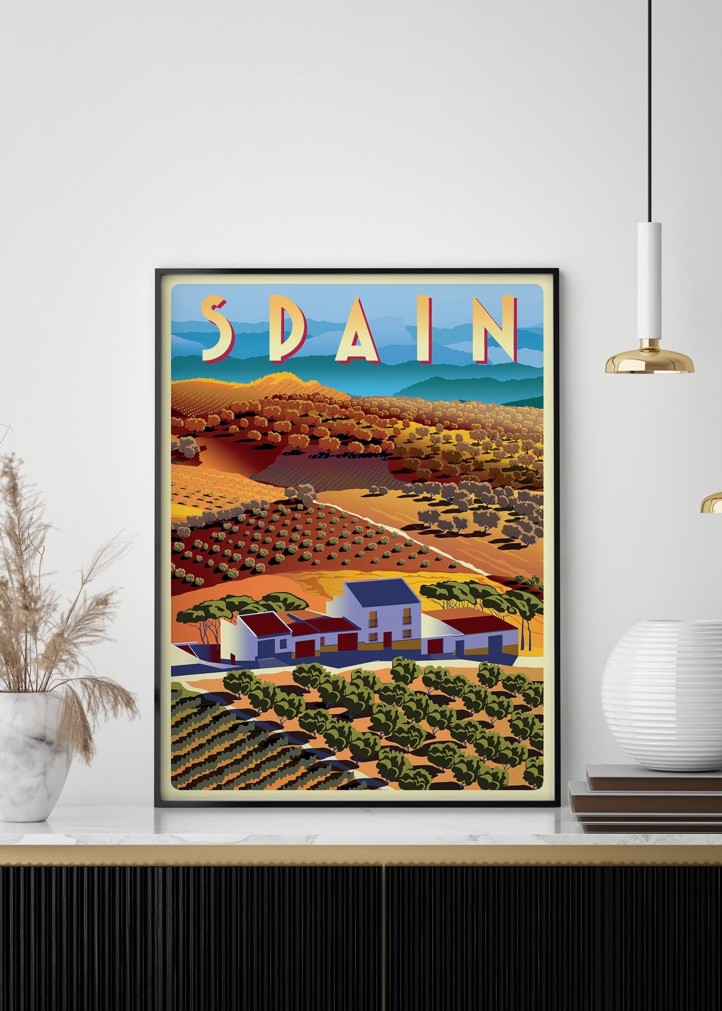 Spain Travel Poster | Vintage Postcard Wall Art