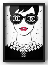 Load image into Gallery viewer, Chanel Fashion Portrait Poster | Bedroom Wall Art Print

