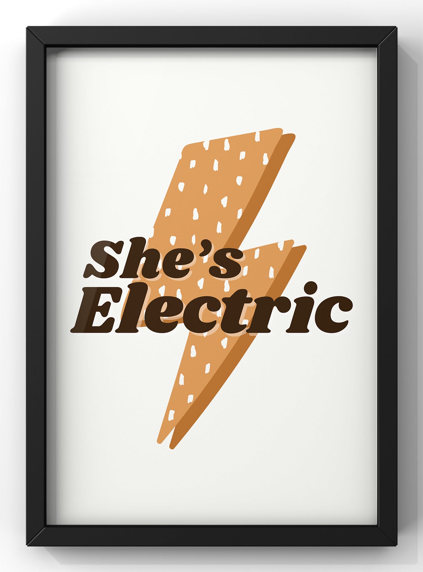 She’s Electric Print | Oasis Lyric Wall Art