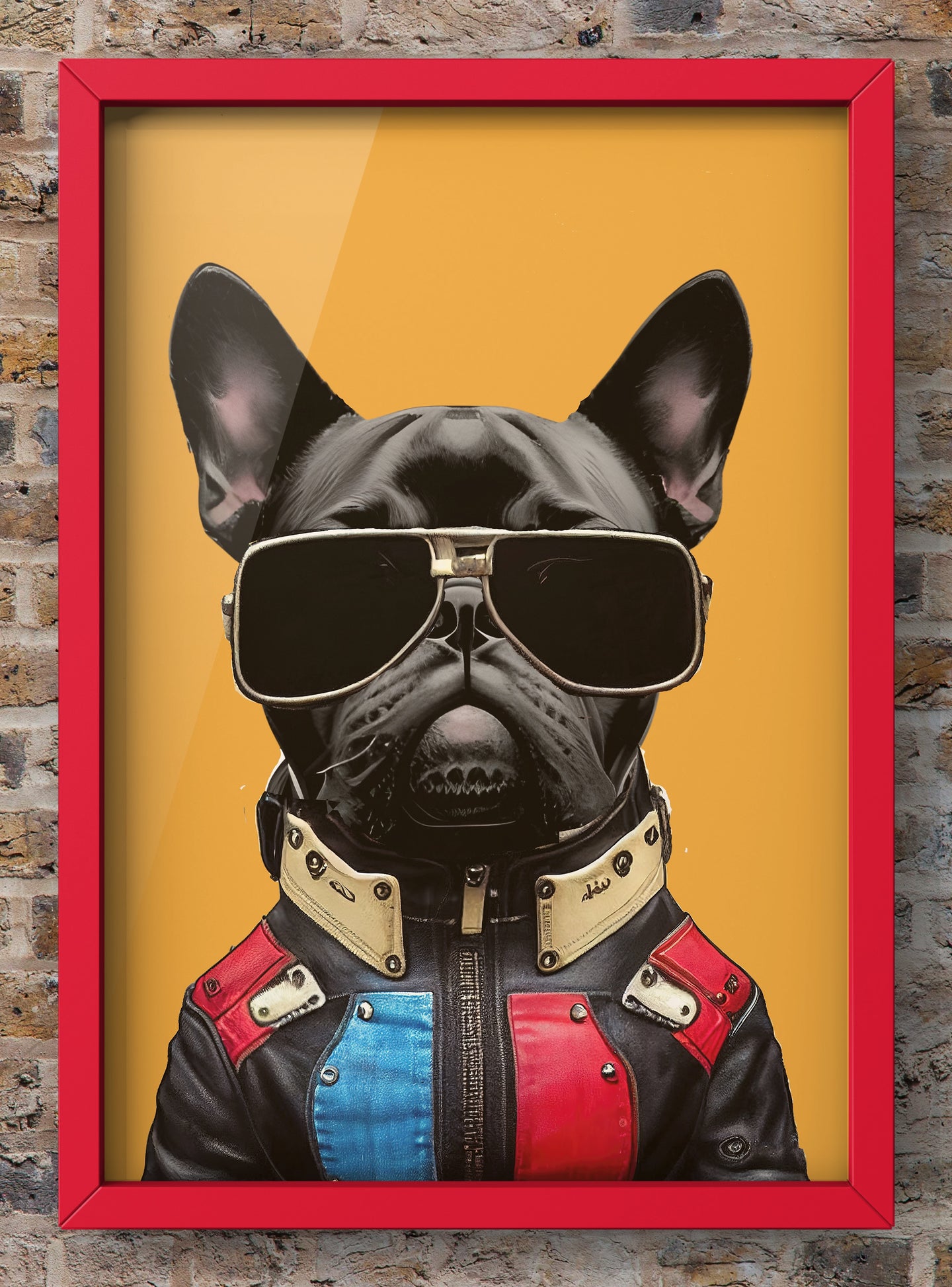 Rock & Roll Frenchie | French Bull Dog Print | Quirky Wall Art Print