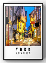 Load image into Gallery viewer, York Shambles, Yorkshire Travel Print
