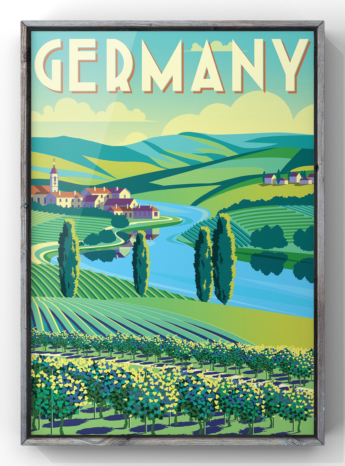 Germany Vintage Poster Travel Print