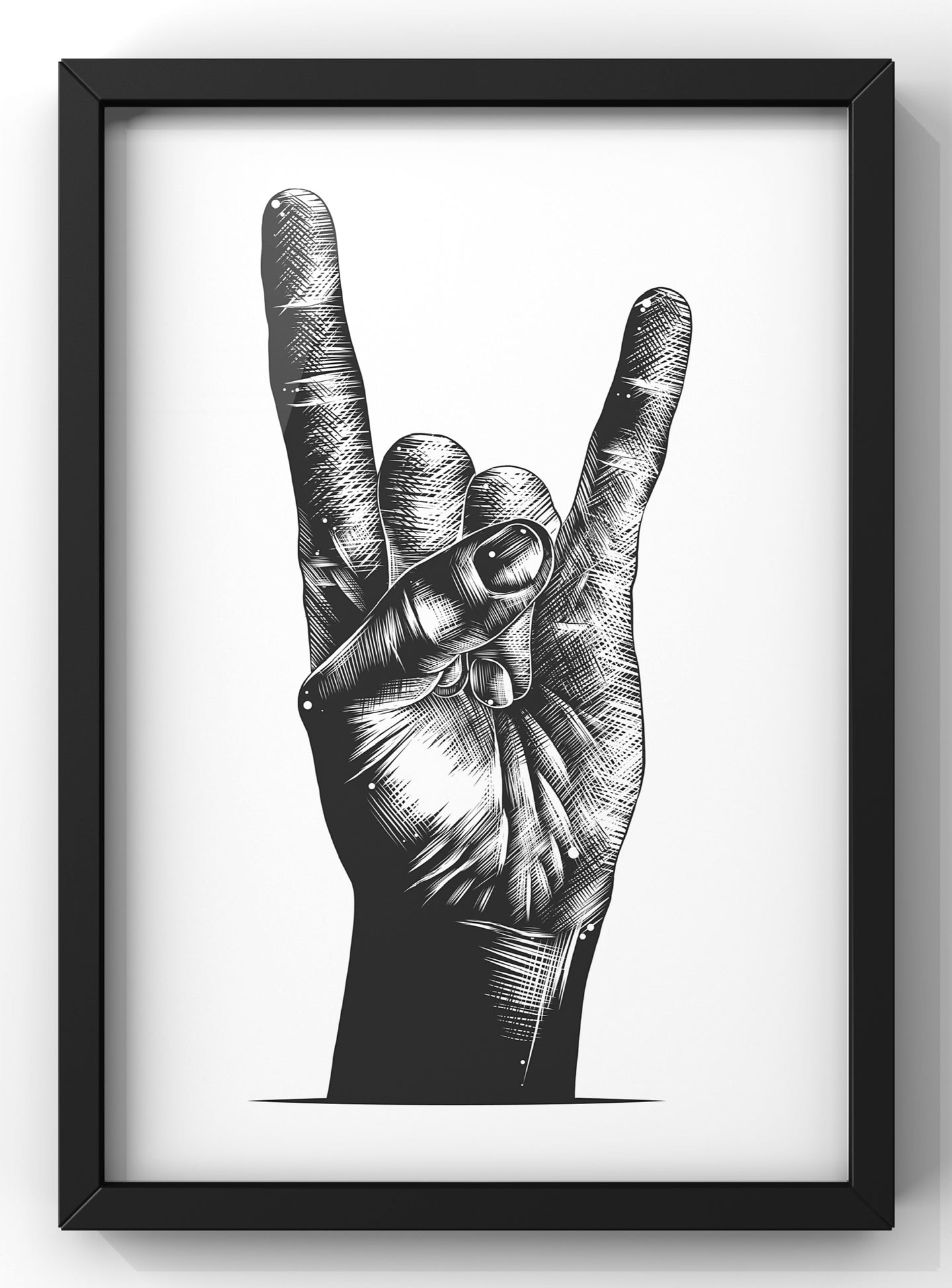 Rock Hand Illustration