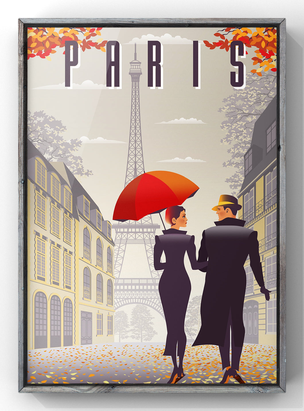 Wall Art Print, Paris City Poster