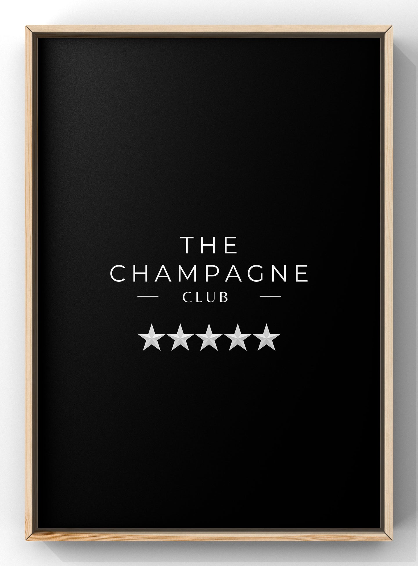 The Champagne Club Five Star Print