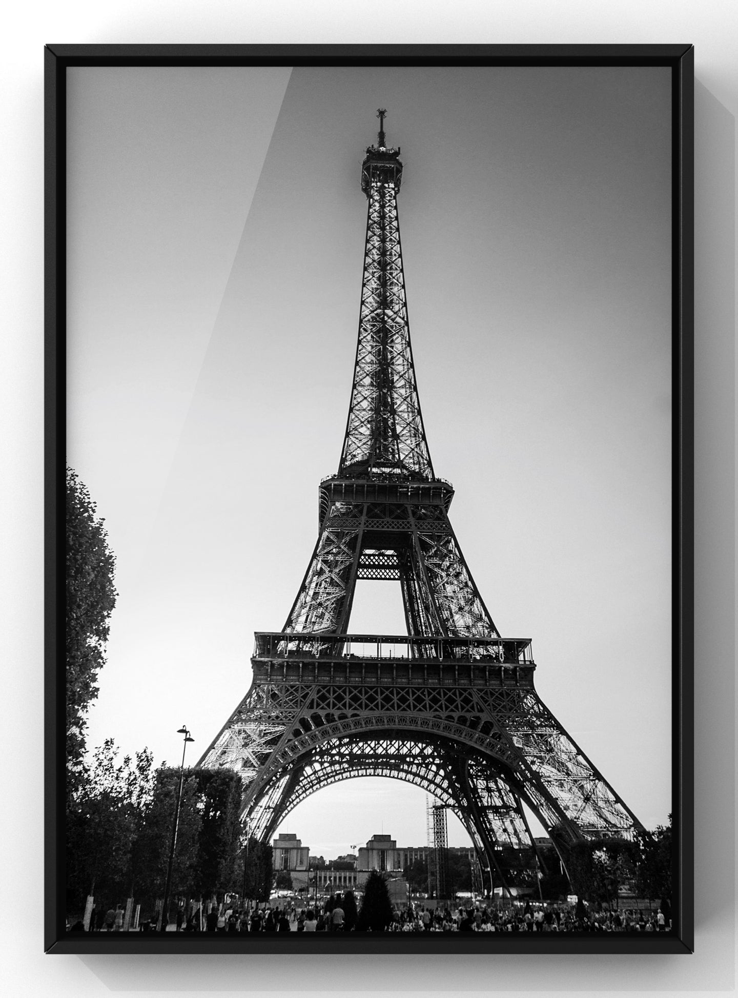 Black & White Paris Eiffel Tower | Landmark Photographic Wall Art