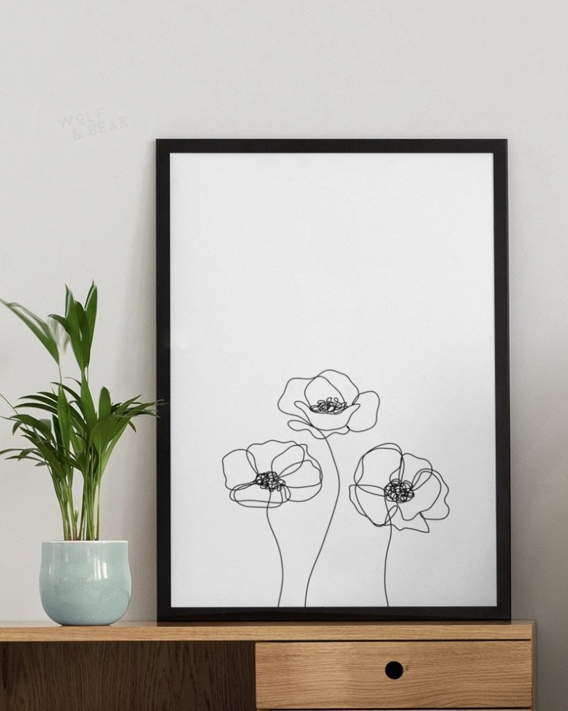 Poppies Flowering Print