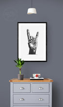 Load image into Gallery viewer, Rock Hand Illustration Print
